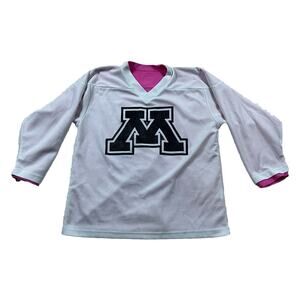University Of Minnesota Reversible White/Pink YS/YM Sweater Shirt Pear Sox